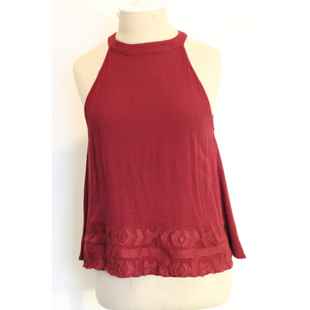 πElodie Maroon Tank Topπ - Picture 1 of 5